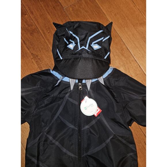 NWT! Cuddle Club Marvel Rain Suit Black Panther 18-24 mo. - Picture 2 of 7